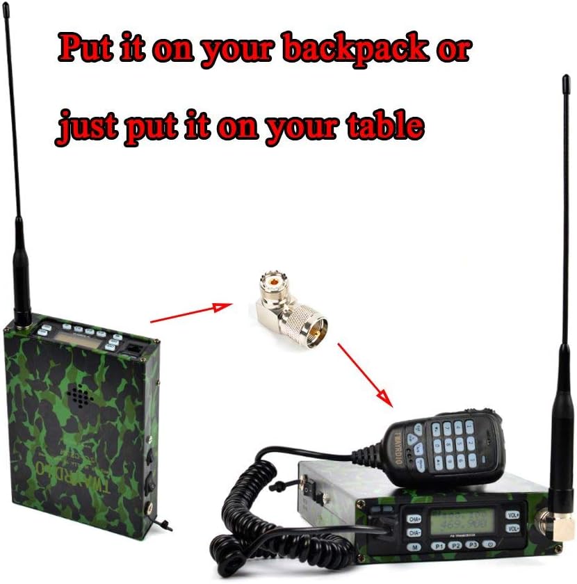 Dual Band VHF UHF Portable Ham Radio with Programming Cable and Antenna Q190029