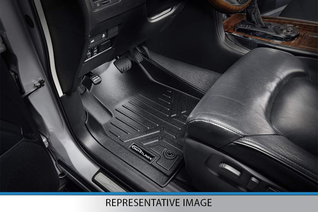 Custom Fit Floor Mats 2 Row Liner Set Black Q86280