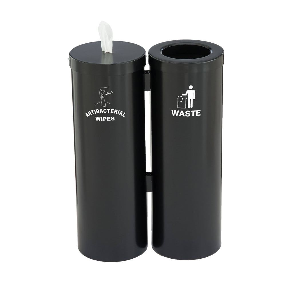 Antibacterial Wipe Dispenser and Garbage Can D352