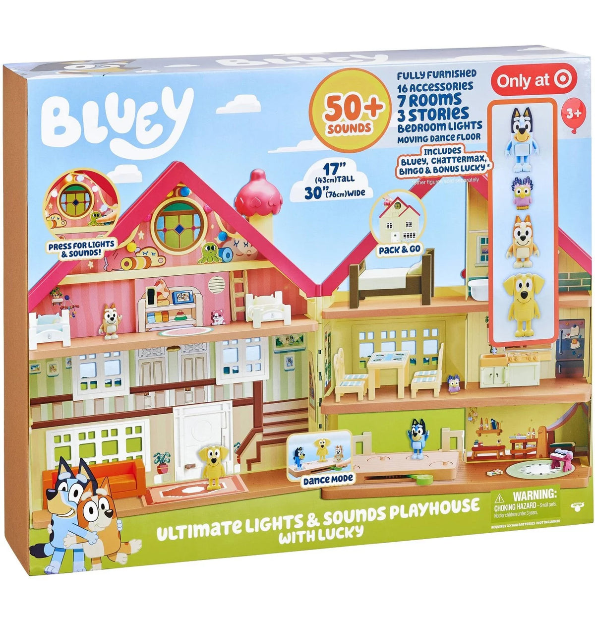 Bluey Lights & Sounds Playhouse Playset I335151
