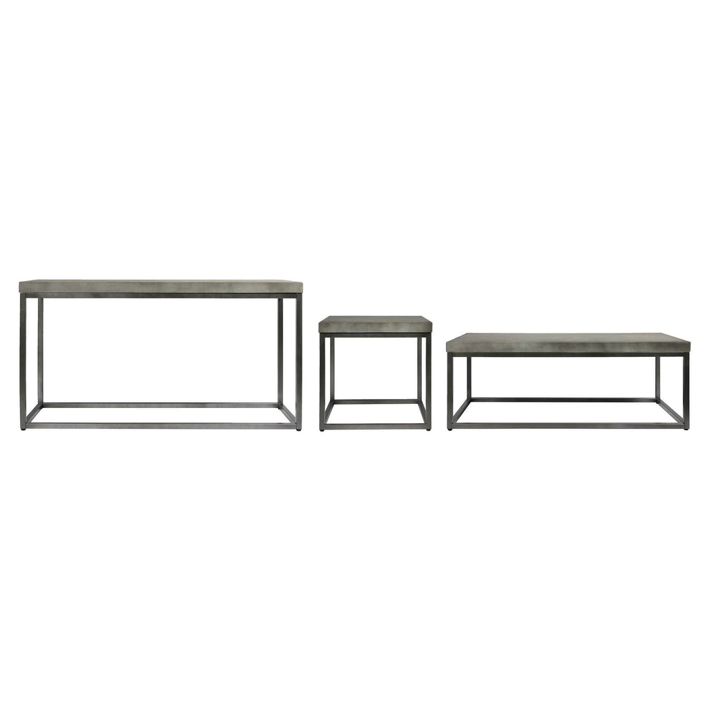 Concrete Finish End Table L971044