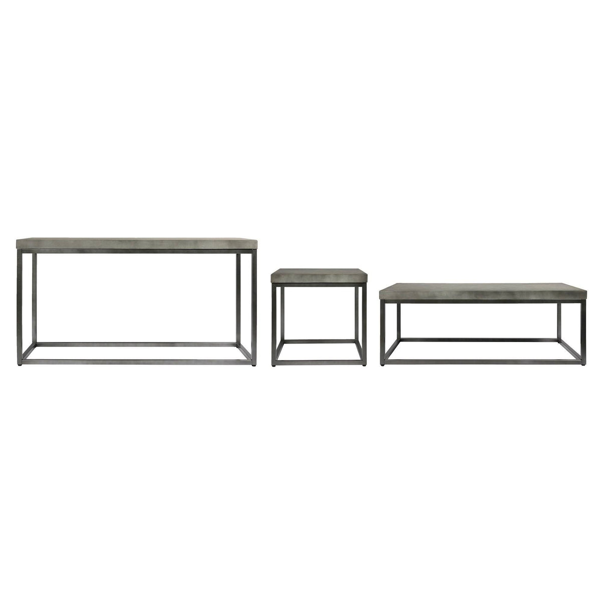 Concrete Finish End Table L971044