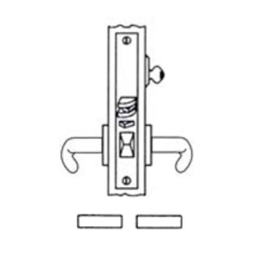 Oil Rubbed Bronze Left Hand Mortise Lock Q21133