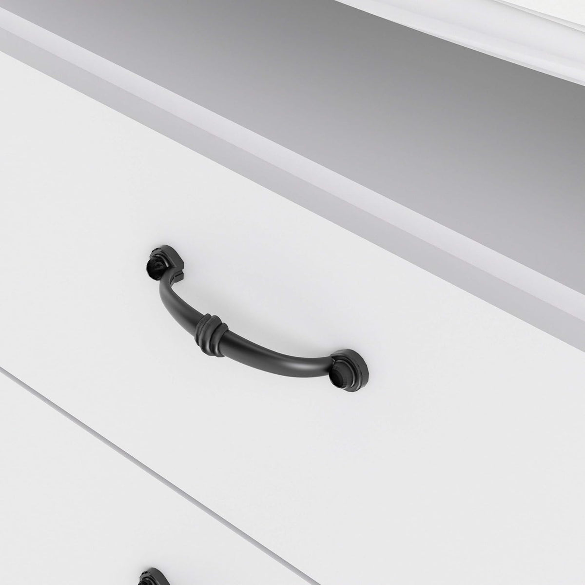 White 2 Drawer Nightstand X3775