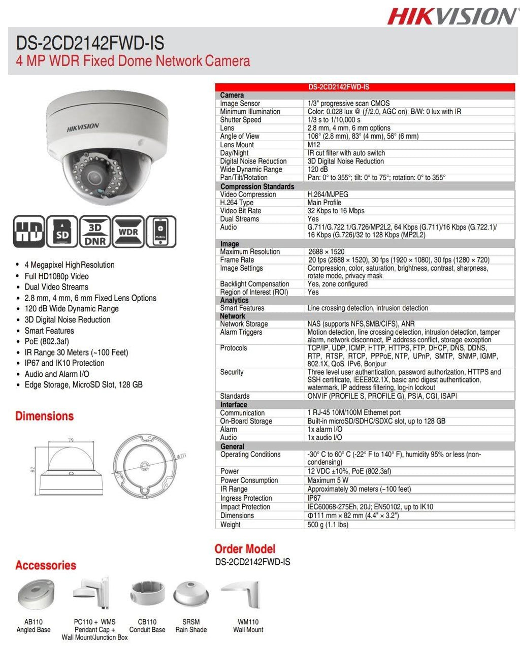 IP Dome Camera E50480
