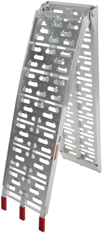 7.5 ft 1500 Lbs Folding Aluminum Loading Ramps, Set of 2 W589535