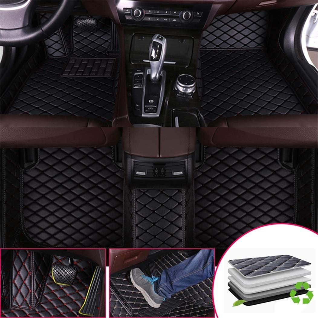 Custom Car Floor Mats for Mini Cooper R56 2door 2007-2013 Black Beige S491098