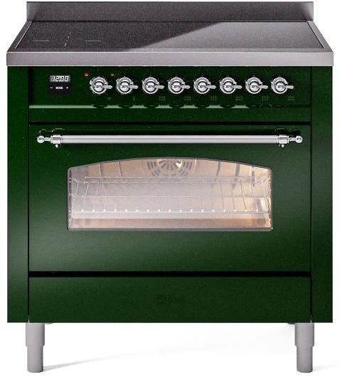 36 Induction Range with Electric Oven in Emerald Green T632975