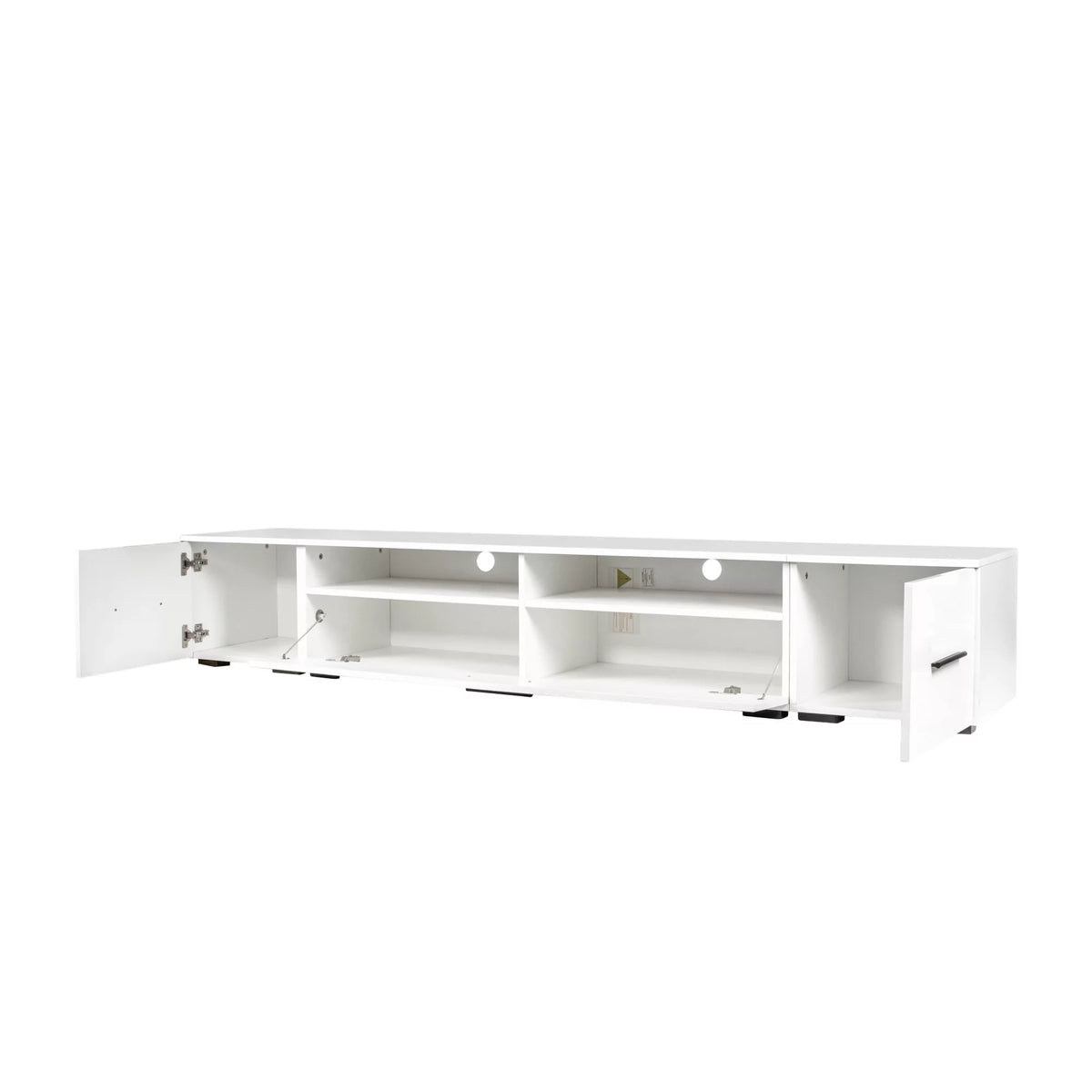White TV Stand with LED Lights O58907