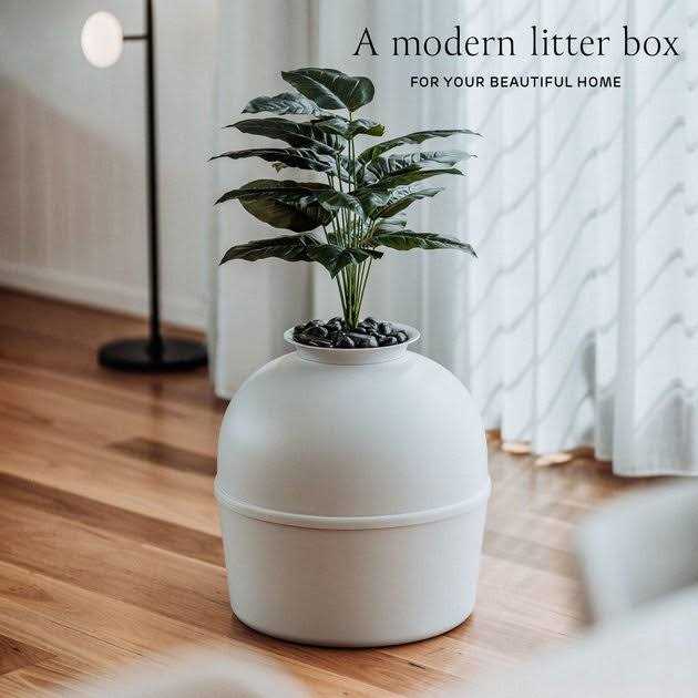 Hidden Litter Box Enclosure with Odor Control Carbon Filter W477764