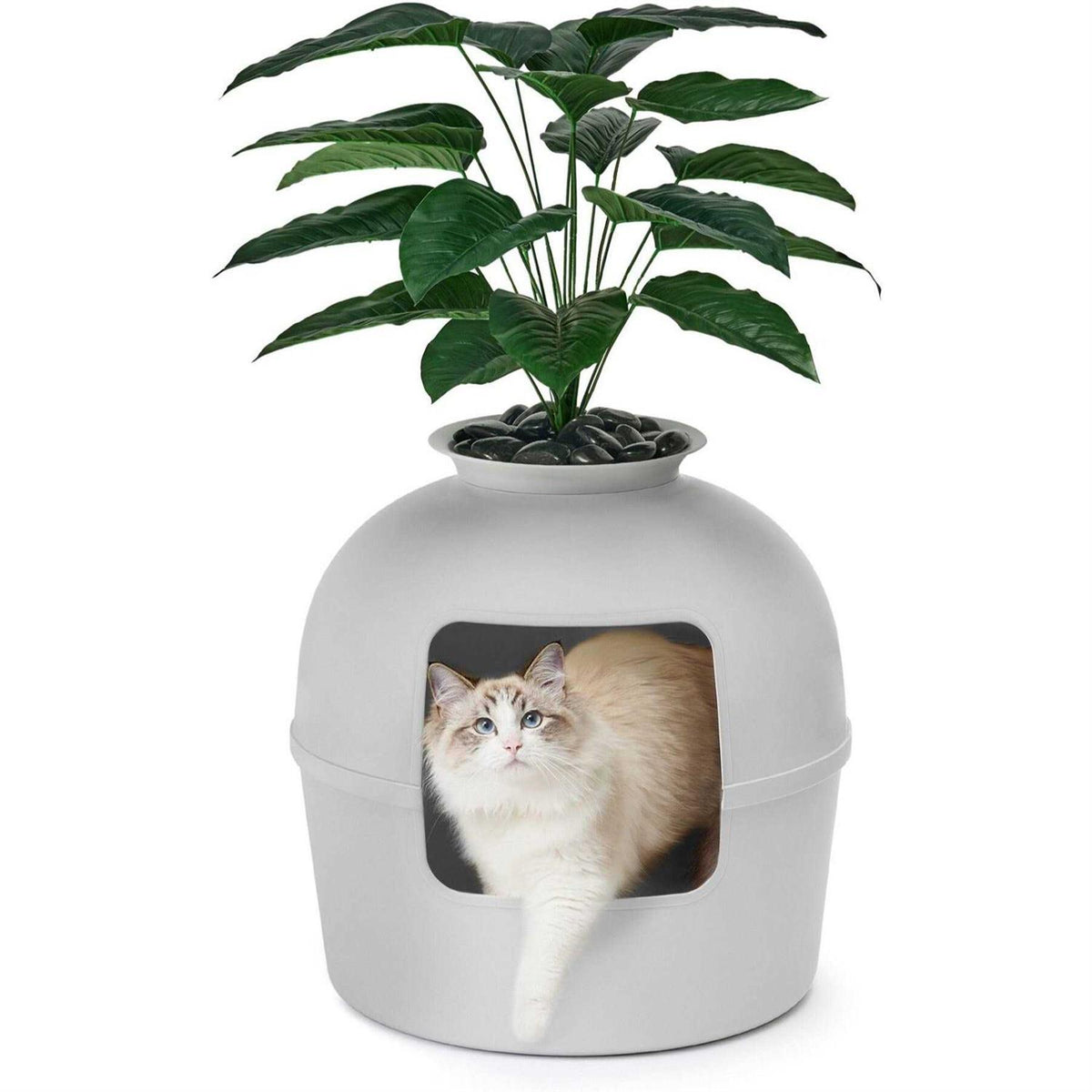 Hidden Litter Box Enclosure with Odor Control Carbon Filter W477764