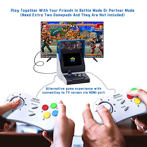 NEOGEO Mini Arcade with 40 Pre-Loaded Games W1350