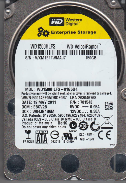 150GB SATA 2.5 Hard Drive D42224