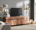 Modern TV Stand for TVs up to 100 inch with Adjustable Shelves and Metal Base D535429