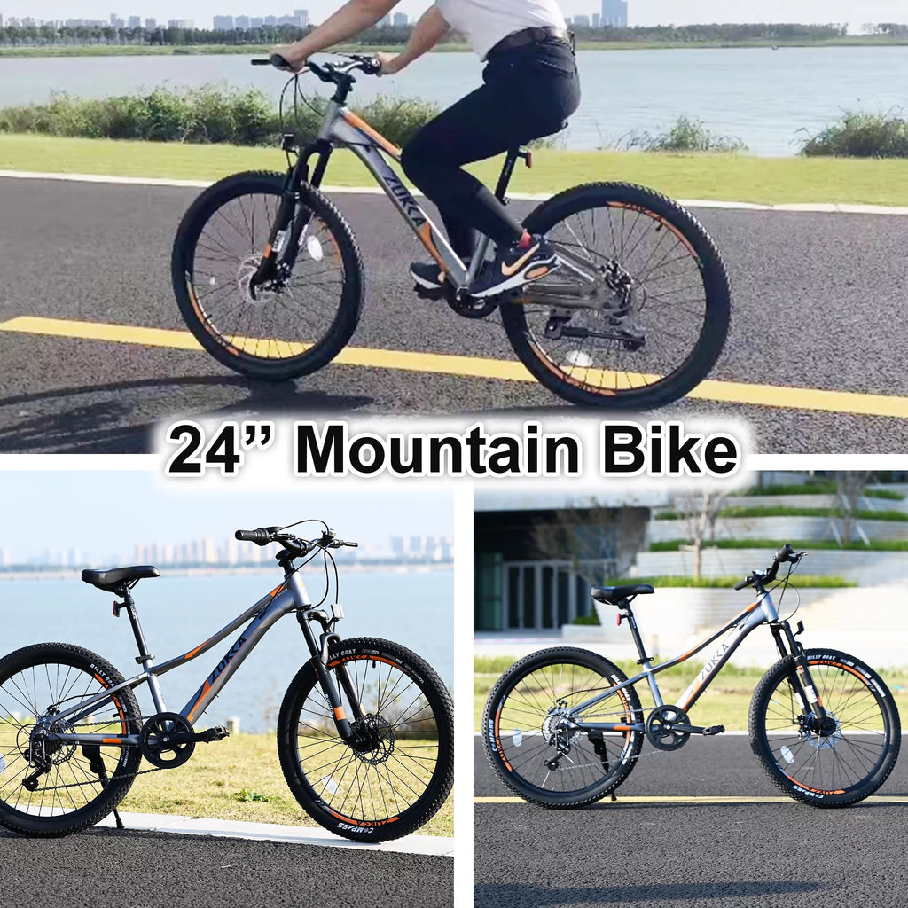 24 Inch 7 Speeds Aluminium Alloy Kids Mountain Bike D623