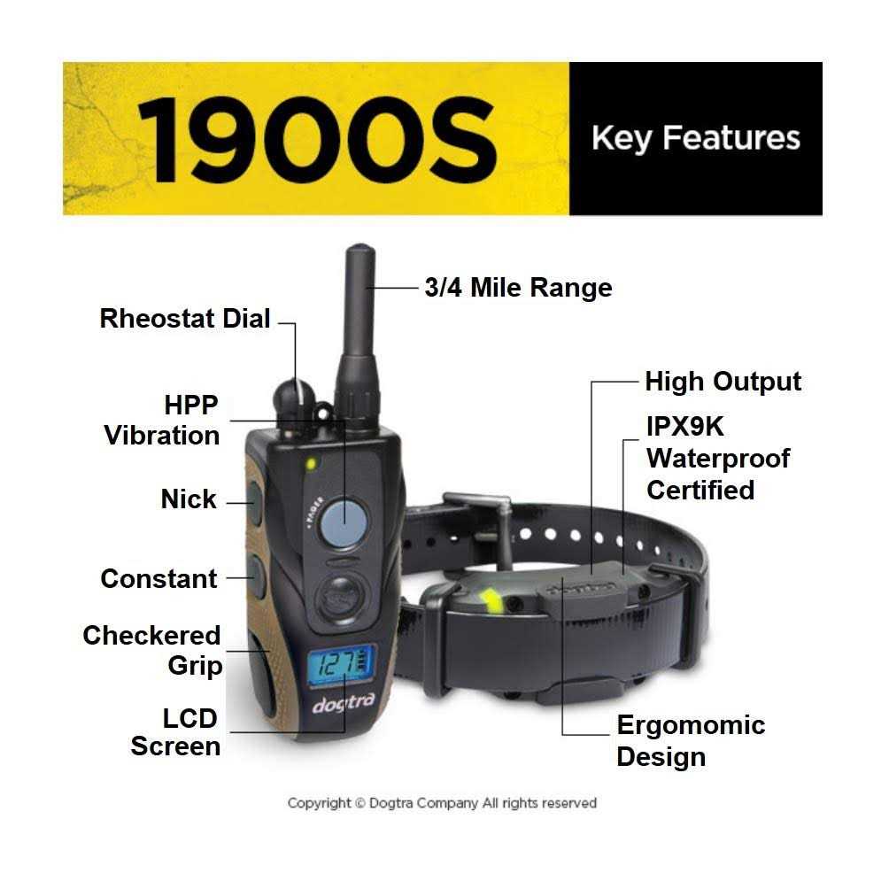 Black 1 Mile Remote Trainer J596