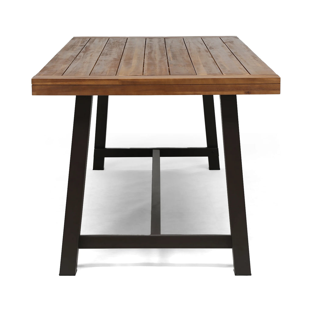 Outdoor Eight-Seater Wooden Dining Table U77409