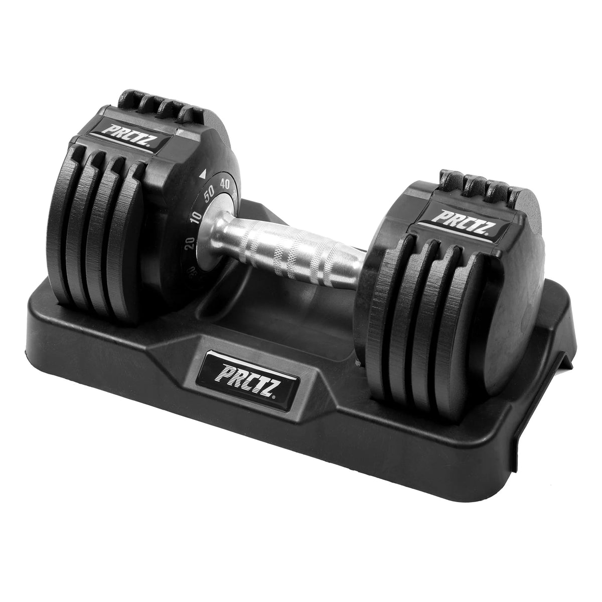 10-50 lb Adjustable Dumbbell, Black B15944