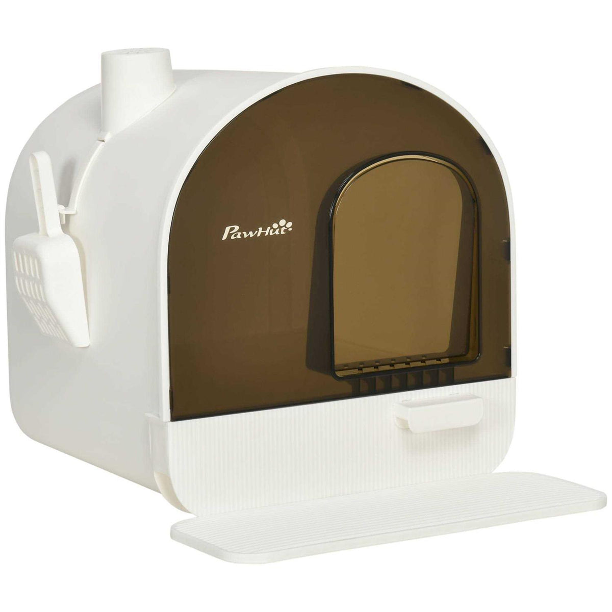 Covered Cat Litter Box with Tray U501554
