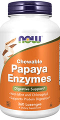 Papaya Enzyme with Mint and Chlorophyll 360 Chewable Lozenges E28789