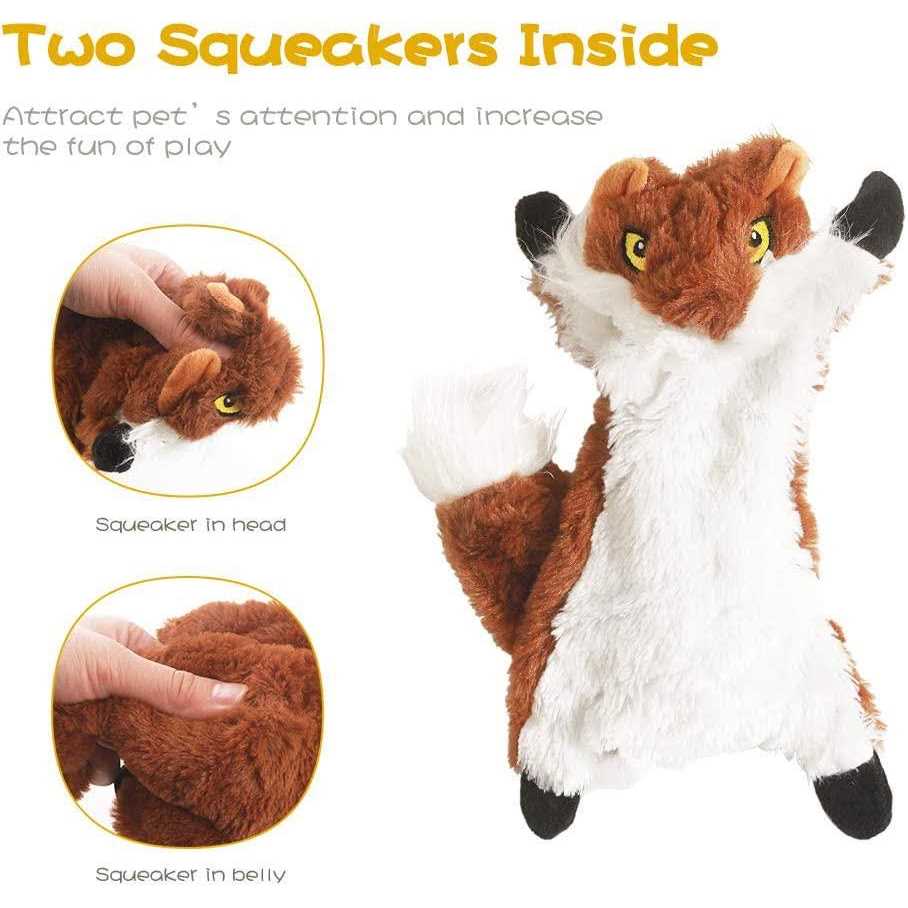 No Stuffing Plush Dog Squeaky Chew Toy N321