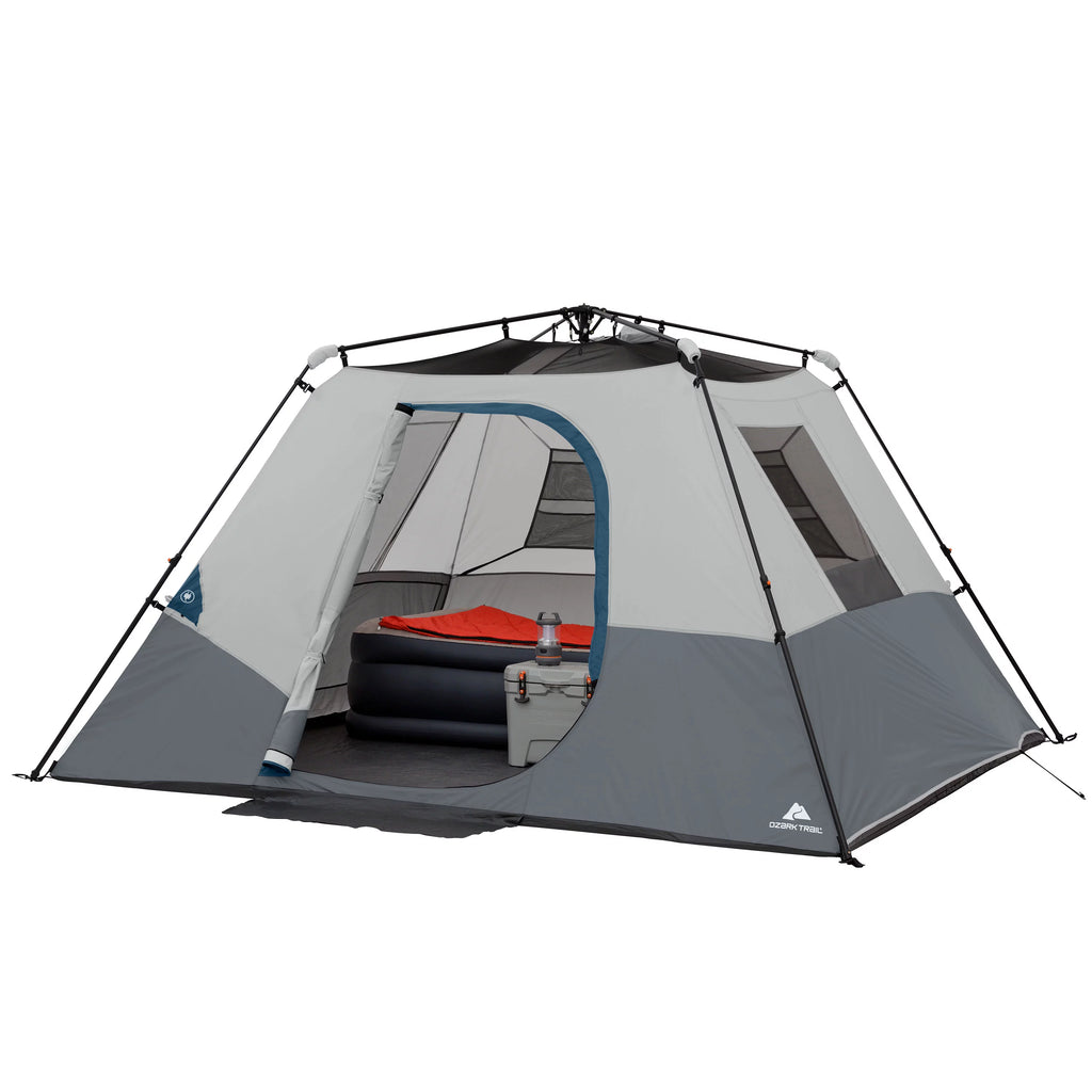 6-Person Instant Cabin Tent with LED Light D466