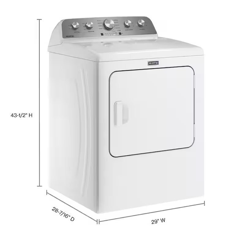 7.0 cu. ft. Vented Gas Dryer in White R5192