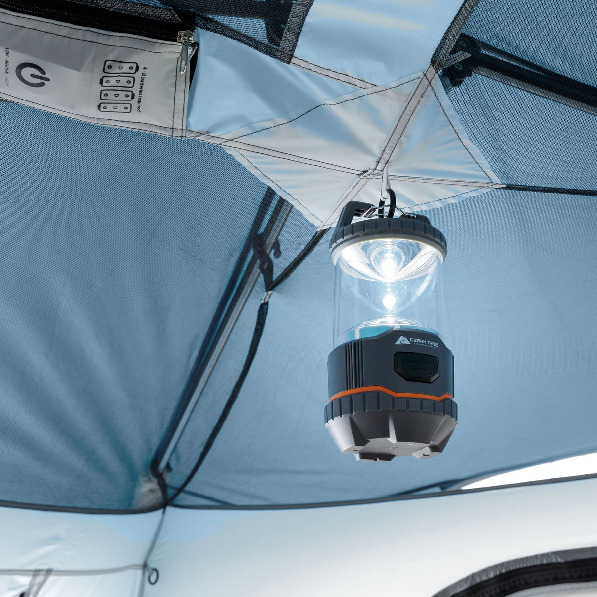 6-Person Instant Cabin Tent with LED Light D466