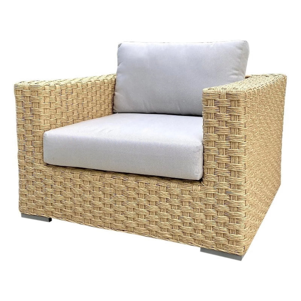Wicker Club Chair with Cushion I181