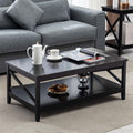 Black Storage Coffee Table L56246