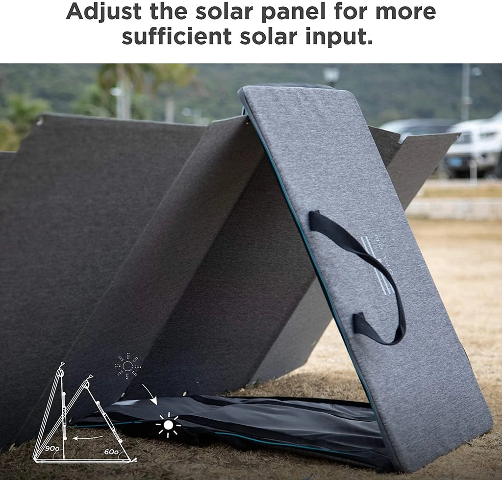 60W Portable Foldable Solar Panel with Adjustable Kickstand B188
