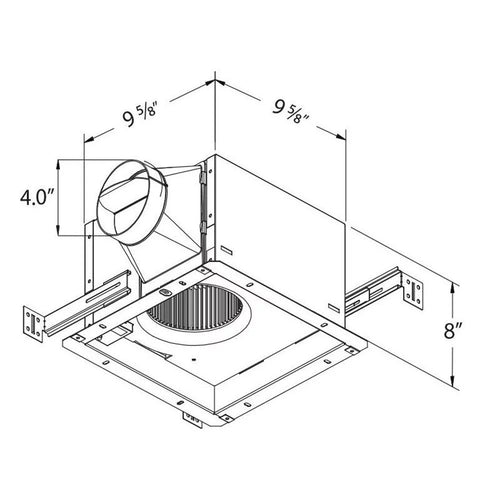 110 CFM Exhaust Bath Fan with Humidity Sensor B855721