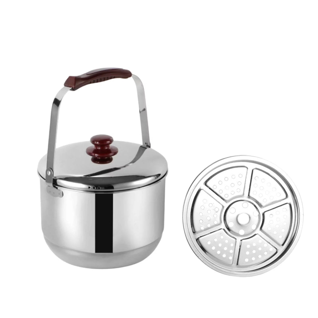 22cm Stainless Steel Steaming Pot with Handle G7435