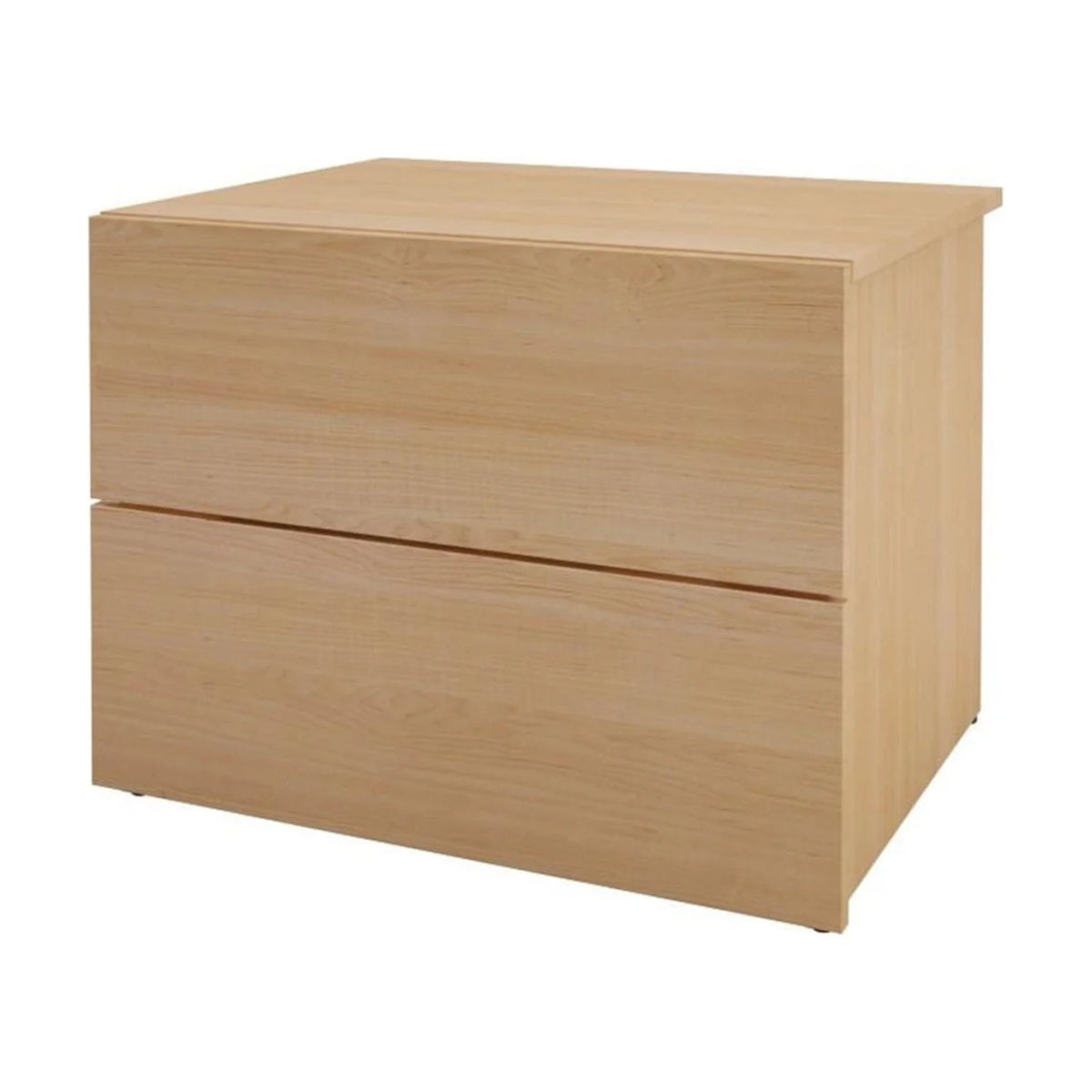 Queen Size Bedroom Set Natural Maple and White U1892