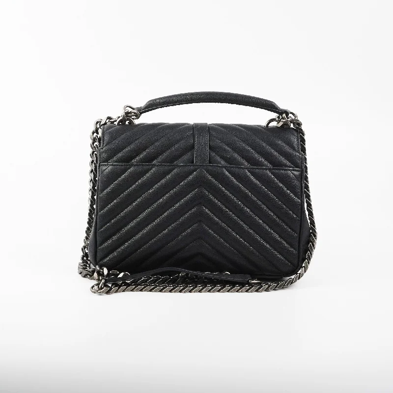 Saint Laurent Medium College Bag Black