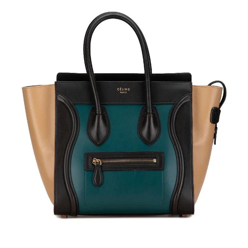 Celine Micro Tricolor Luggage Tote (SHG-thNXmm)