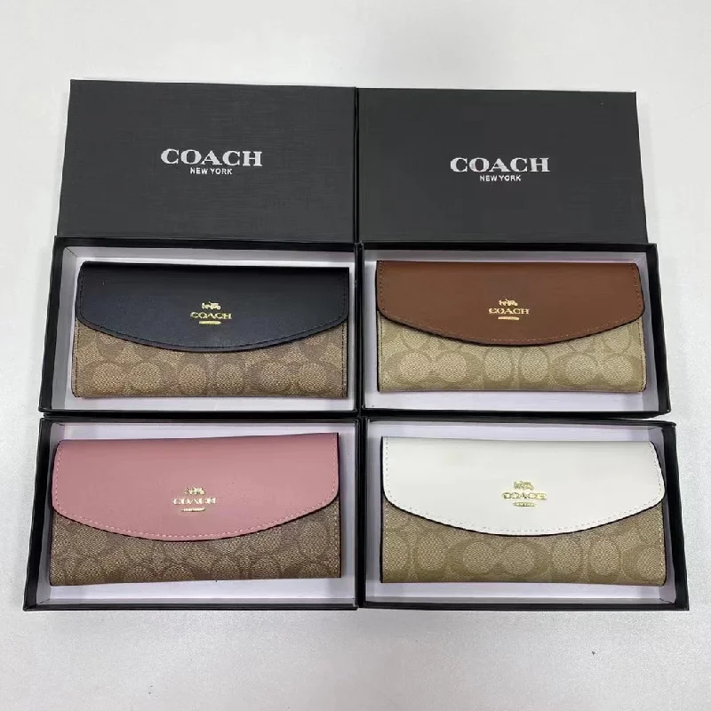 Coach Canvas Flip Wallet Bag