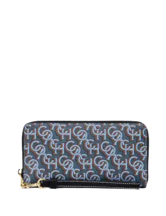 Coach Long Zip Around Wallet With Coach Monogram Print