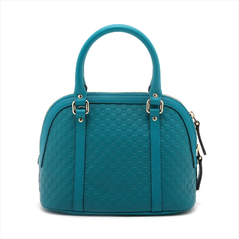 Gucci 2WAY Handbag Blue Green 449654