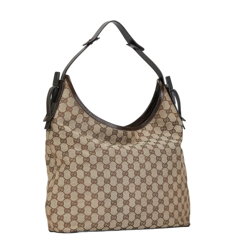 Gucci GG canvas one-shoulder handbag 106242 Brown canvas leather ladies GUCCI