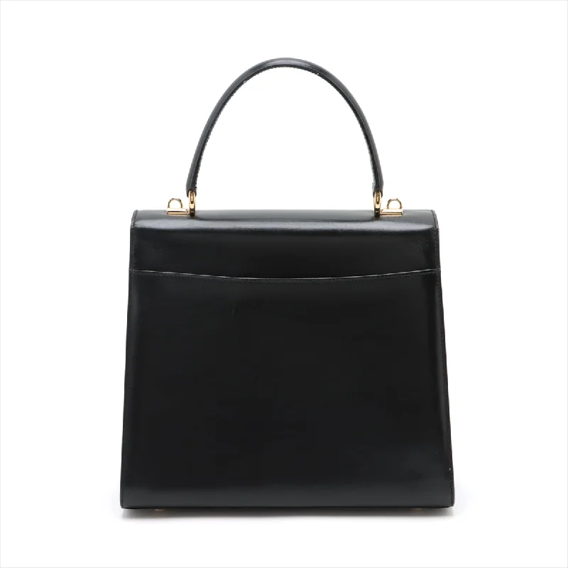 Gucci Vintage Leather Handbag Black