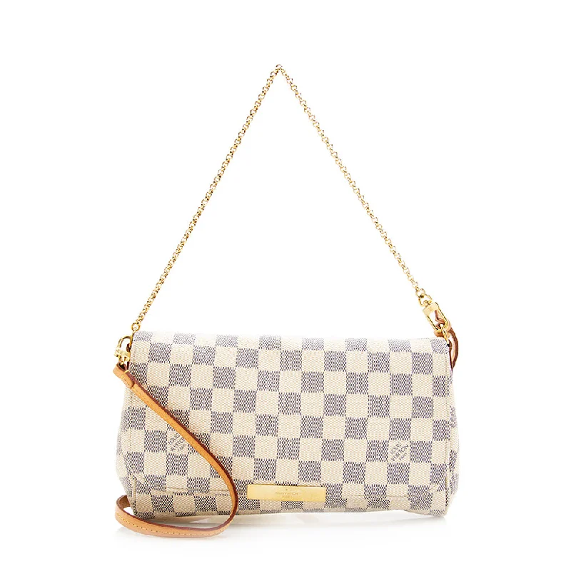 Louis Vuitton Damier Azur Favorite MM Shoulder Bag (SHF-20306)