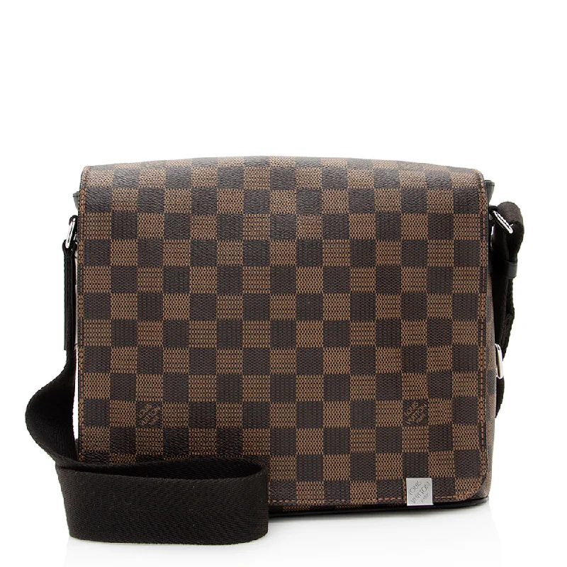 Louis Vuitton Damier Ebene District PM Messenger Bag (SHF-20120)