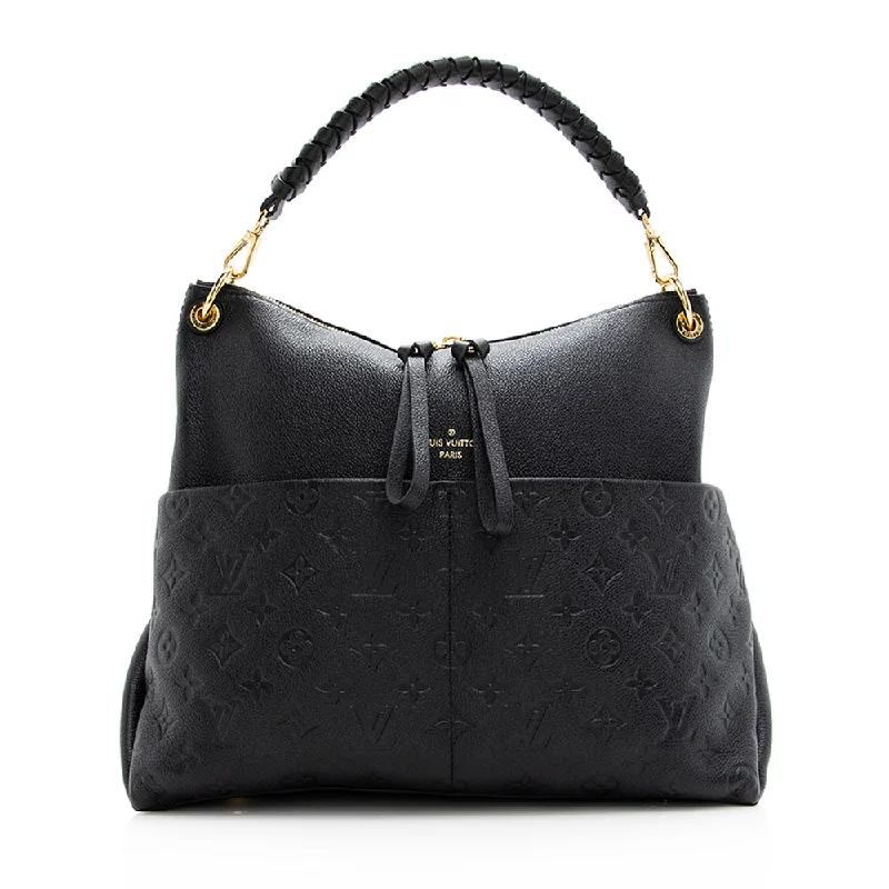 Louis Vuitton Embossed Grained Leather Maida Hobo (SHF-20562)