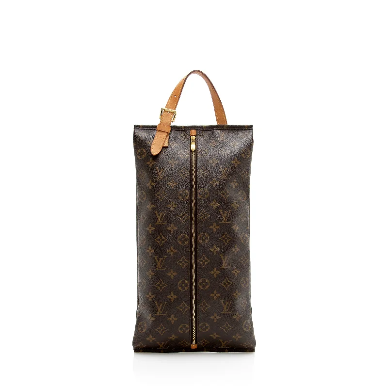 Louis Vuitton Monogram Canvas Shoe Pouch (SHF-22860)