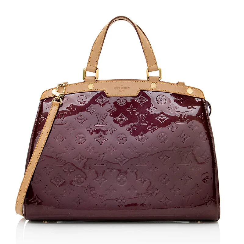 Louis Vuitton Monogram Vernis Brea GM Satchel (SHF-20550)