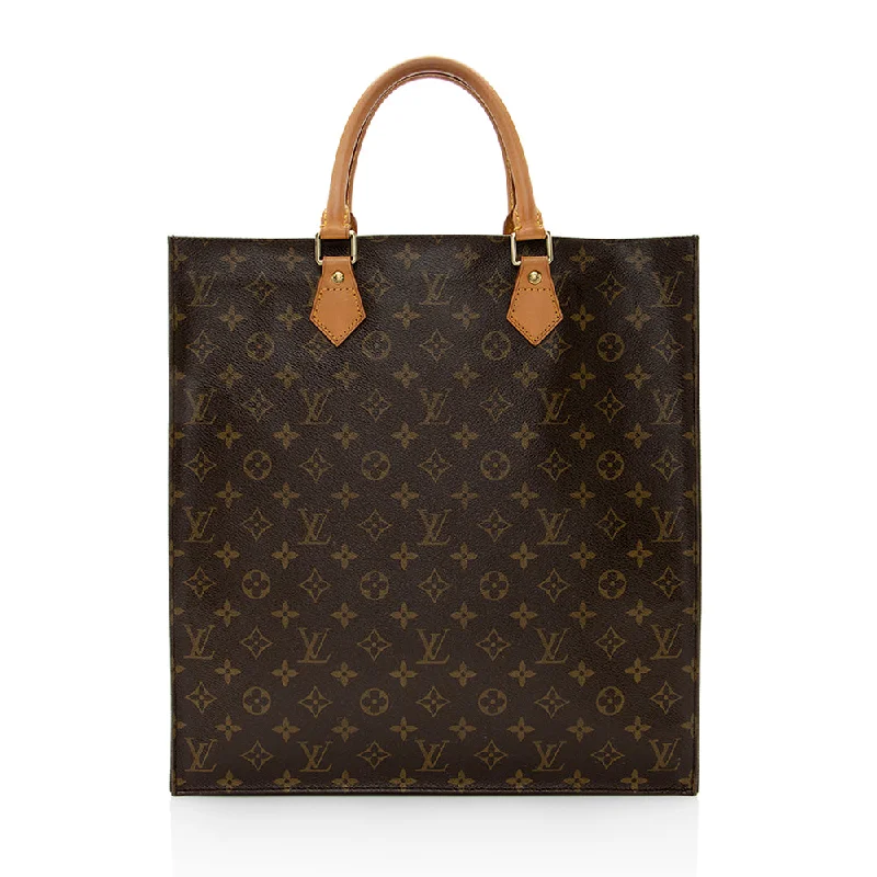 Louis Vuitton Vintage Monogram Canvas Sac Plat Tote (SHF-20209)