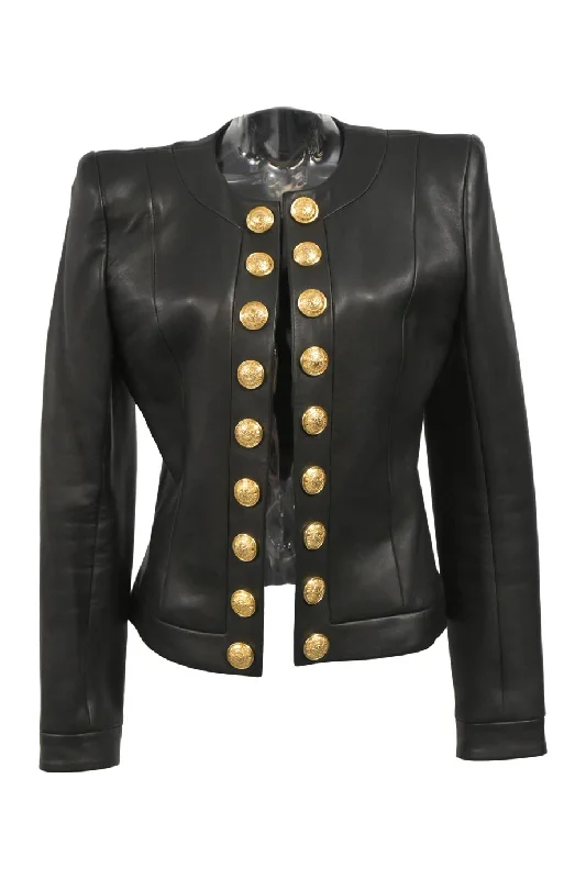 [WW45426] Balmain | Leather Jacket