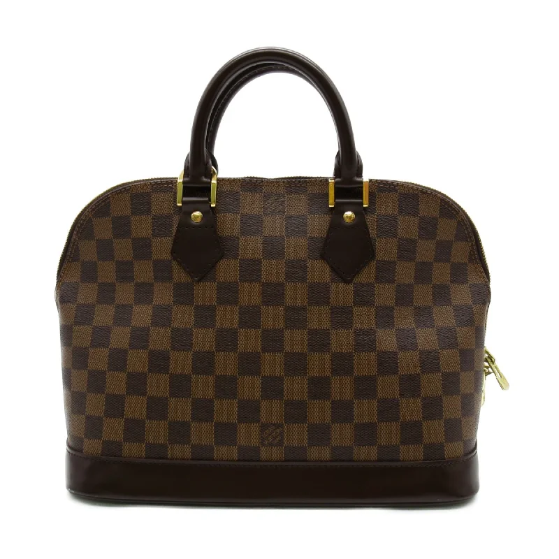 LOUIS VUITTON Alma handbag Brown Ebene Damier PVC coated canvas N51131