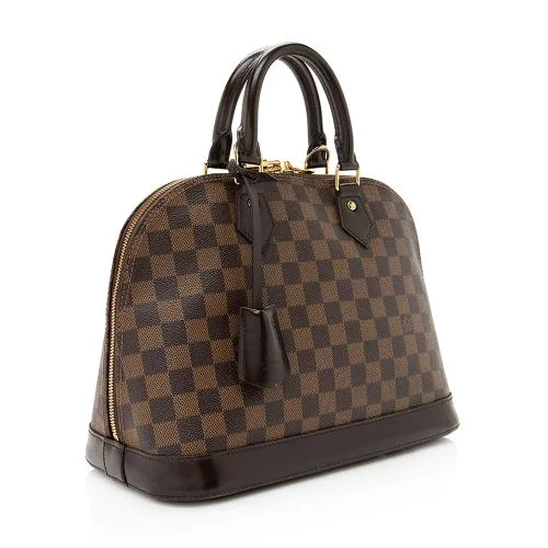 LOUIS VUITTON DAMIER EBENE ALMA PM HANDBAG